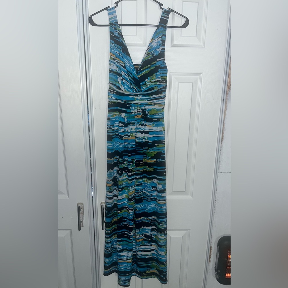 Multicolor Striped Maxi Dress